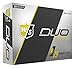 WILSON Staff DUO Golf Ball, Soft Optix, Yellow, One Size, Model: WGWP40150