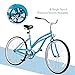 Murtisol Cruiser Bike 26” Beach Bike Cruiser Bicycle City Bike Women’s Bike Road Bike w/Single Speed,Steel Frame,Adjustable Seat,Pedal-Backwards Brake, Bluethumb 4