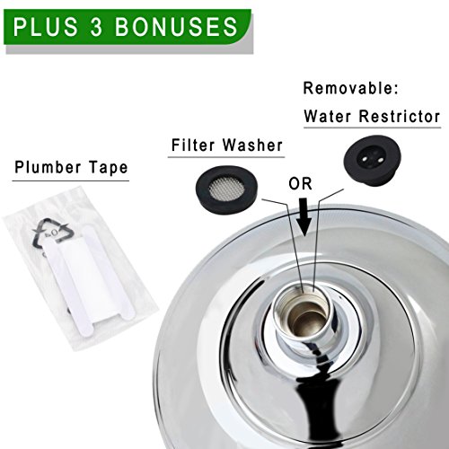 PIH High Pressure Shower Heads with Luxury Showering Experience, 5