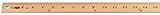 School Smart Plain End Wood Yardstick, 1 yd L X