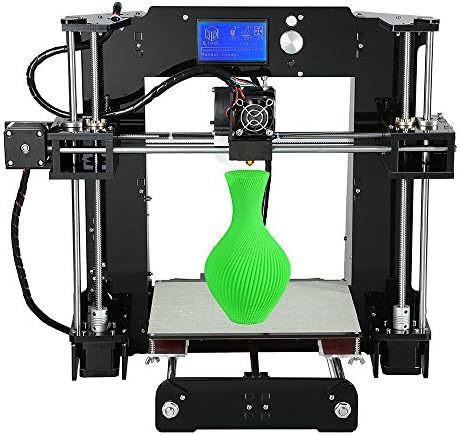 ALUNAR 3D Printer DIY Prusa I3 Kit Mini Self-assembly Desktop FDM 3D Printing Machine with Heated Bed Build Plate SD Card 1 Roll 1.75mm PLA 3D Filament A6