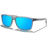 MERRY'S Rectangular Polarized Sports Sunglasses for Men Women Cycling Driving Fishing UV400 Protection S8225