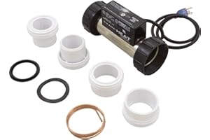 Hydro-Quip Pure Heat 2 inch In-Line Compact 1.5kW Whirlpool Bath Heater PH301-15UP