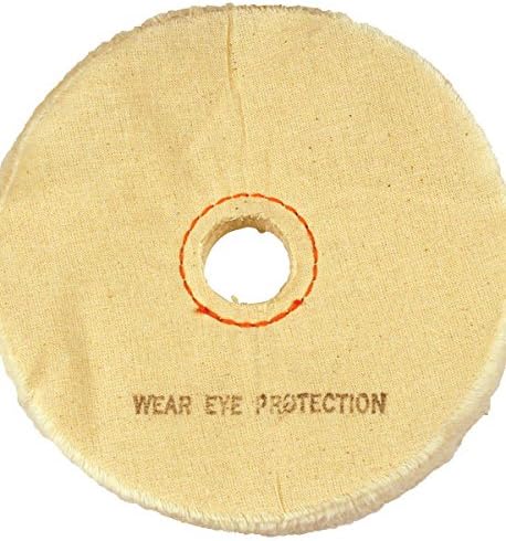 DICO 528LAF1400-10 Buffing Wheel Straight Edge Loose Sewed - Diameter: 10", Arbor Hole: 1" - Pack of 2