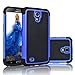 Njjex for Galaxy Mega 6.3 Case， [Nveins] Shock Absorbing Hybrid Dual Layer Rubber Plastic Impact Armor Defender Bumper Rugged Hard Sgell Case Cover for Samsung Mega 6.3 i9200/i9205/i527 [Blue]