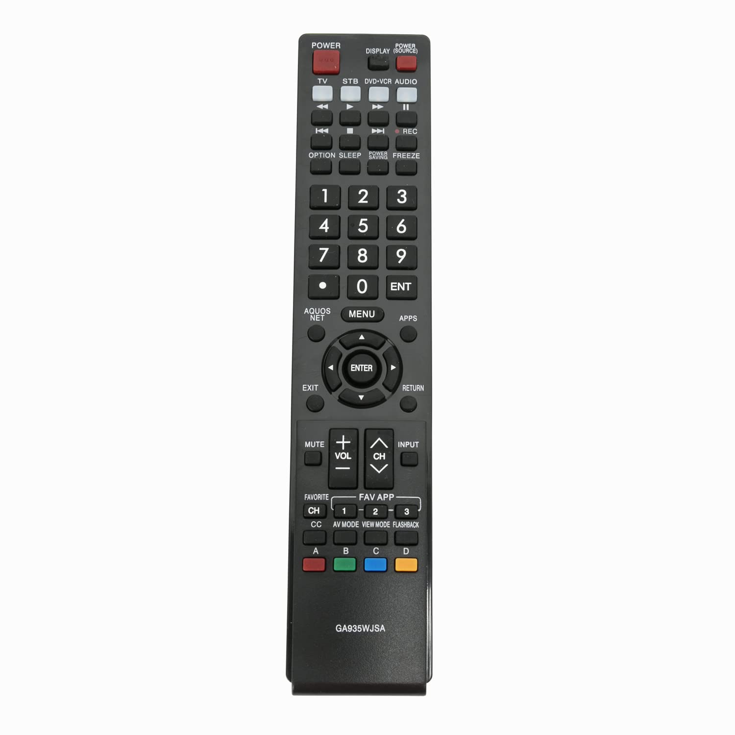 GA935WJSA VINABTY Replace Remote Control Fit for Sharp TV LC60LE830UN LC-52LE830U LC-60LE830U LC-40LE832U LC-70LE732U