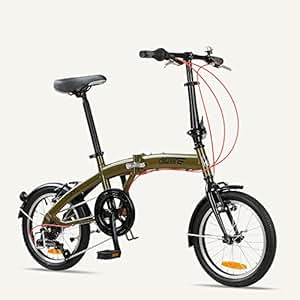 Tokyo Citizen Bike 16quot; 6Speed Folding Bike with UltraPortable Frame Olive Green: Amazon.ca 