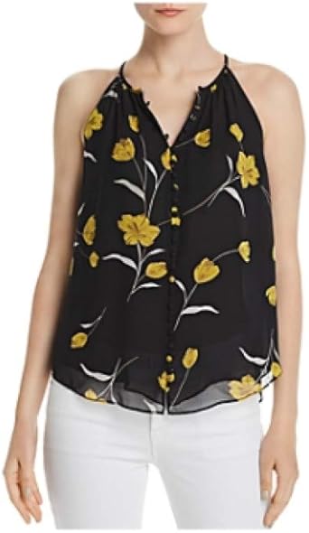 joie black silk blouse