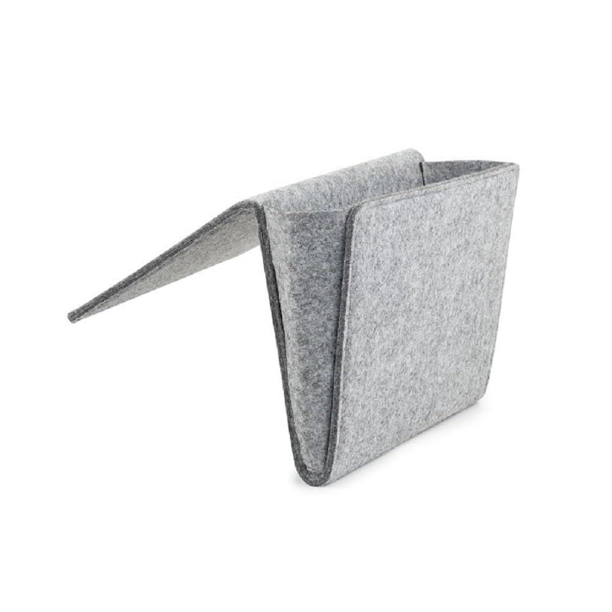 Kikkerland Boiled Wool Bedside Pocket, 22x 28.2x 4 cm, Grey — image 1
