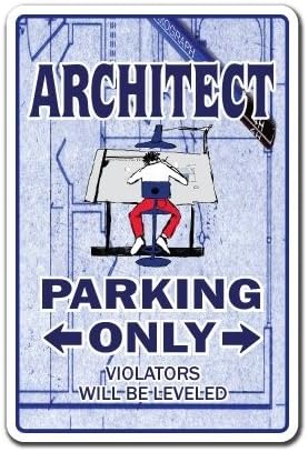ARCHITECT Novelty Sticker Parking Stickers Blueprint Architecture DeStickerer Gag Gift - Sticker Graphic - Sticks to any smooth surface
