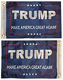 12x18 Trump Make America Great Again! Blue Double Sided 2 Ply 12