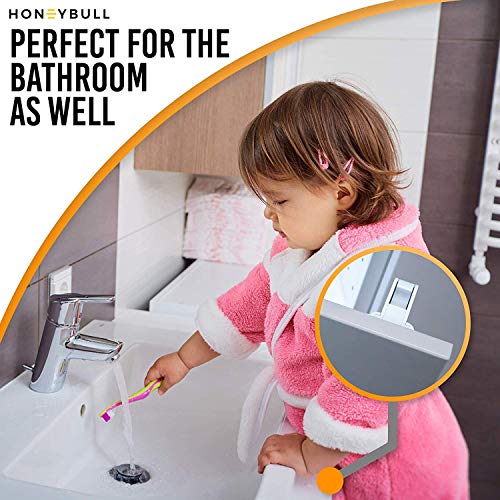 HoneyBull Magnetic Cabinet Locks Child Safety for Baby Proofing [14 Locks] - Thumbnail 6