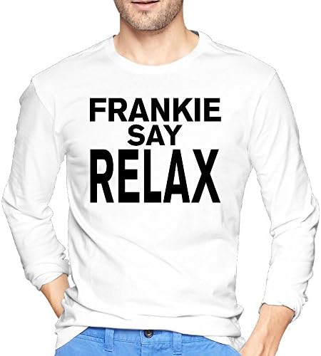 Men's Frankie Say Relax Cool Wordmark Long-Sleeve T-Shirt