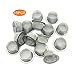 Everydlife Crystal Pipe Screens,15pcs 1/2 inch Diameter Crystal Tobacco Pipes Stainless Steel Mental Filter for Crystal Smoking Pipe
