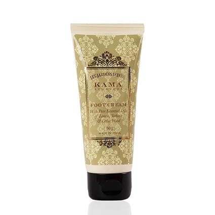Kama Ayurveda Foot Cream with Pure Essential Oils of Lemon, Verbena and Cedar Wood, 60g