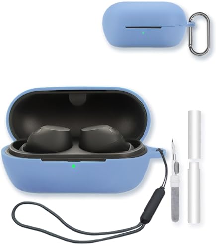 Coque De Protection TPU Pour écouteurs Sony WF-C510 - Transparente, Anti-chocs & Avec Mousqueton