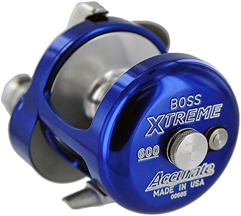 Accurate Boss BX-500X Single Speed Reel - Limited Edition Blue/Silver - Right Handed