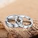 2mm 4mm 6mm 8mm White Tungsten Wedding Ring Band for Women Men High Polish Dome Comfort Fit Size 4-15