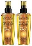 L'Oreal Paris Ceramide Total Repair 5 Multi-Restorative Dry Oil, 3.4 fl oz (Pack of 2)