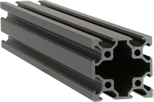 AOJE-LINK Black 4040 Aluminum Extrusion Profile European Standard Linear Rail 4040 Aluminum Profile Frame Machine DIY 3D Printer Workbench CNC (400mm) 1PCS