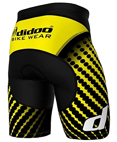Didoo Cycling Shorts Men Padded Compression Sublimation Half Pants 