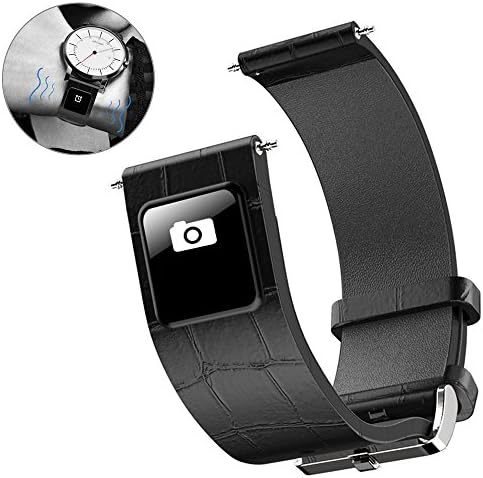 Smart Band Strap 20mm, Bluetooth Fitness Tracker Leather Wristband Band Replacement Watch Bands Strap for Apple IOS Android Smartwatch band