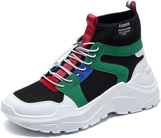 Amazon Com Lh Men S Sports Shoes Autumn And Winter Spring Trend High Top Sneakers Casual Breathable Running Shoes Thick Soled Shoes 41 Home Kitchen