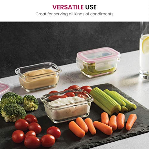 Superior-Glass-Baby-Food-Storage-Containers-Set-of-6-4-Oz-Containers-with-Airtight-BPA-Free-Locking-Lids-Baby-Food-containers-Microwave-Dishwasher-Safe-Small-Containers-for-Snacks-Dips-etc