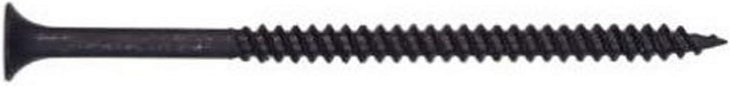 The Project Center 40908 Fine Thread 6 by 2-1/4 Drywall Screw with Phillips Drive, Black