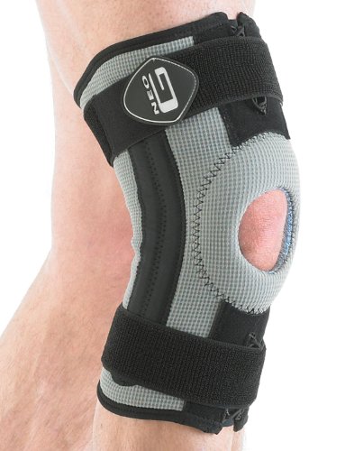 NEO G RX Stabilized Knee Support - LARGE - Medical Grade Quality, breathable fabric HELPS injured, weak or arthritic knees, strains, sprains, pain, instability, patellar tracking - Unisex Support