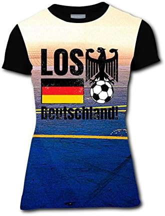 xxuxuxu11 Germany World Cup Soccer Fan Russia 2018 for Women's 3D T Shirt 2018 Fashion Short Sleeves
