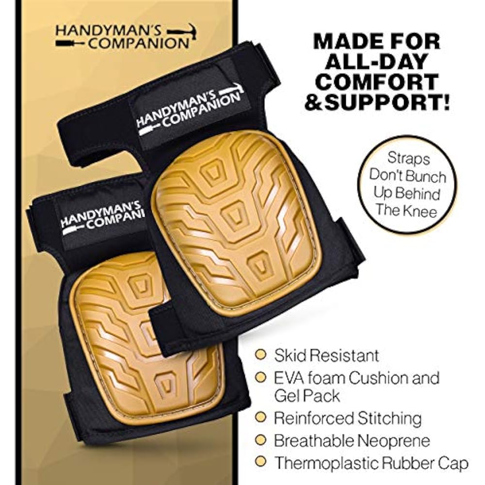 Handyman&39s Companion Heavy Duty Knee Pads WorkDesigned By Concrete