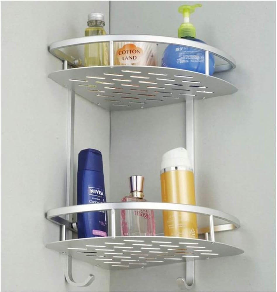 Best Bathroom Corner Shelf Stainless Steel Glass Corner Shelf