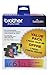 Brother LC61CL 3-Pack Ink Cartridge, 500 Page-Yield, Cyan Magenta Yellow