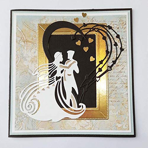 Metal Cutting Dies Bride Groom Wedding Scrapbooking Stencil - Thumbnail 3