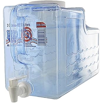 Arrow Home Products 00756 Beverage Dispenser, 3-Gallon, Clear