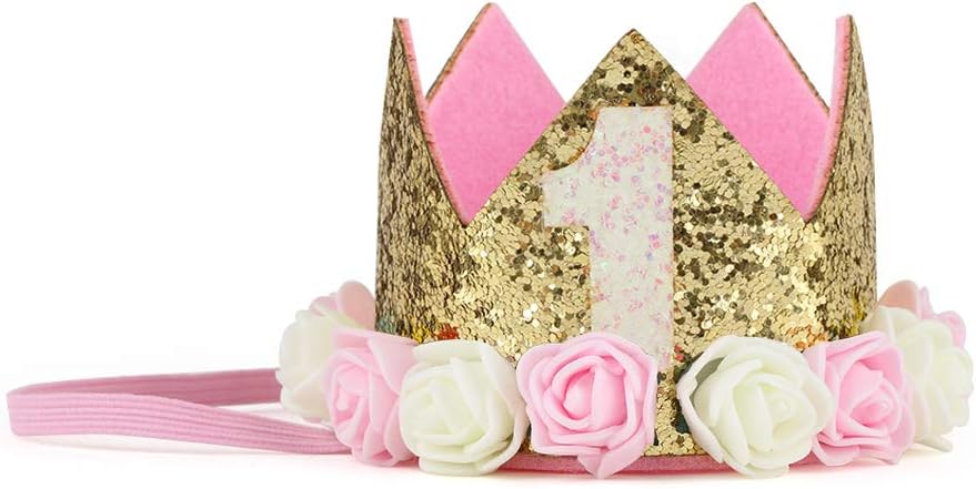 1st birthday flower crown