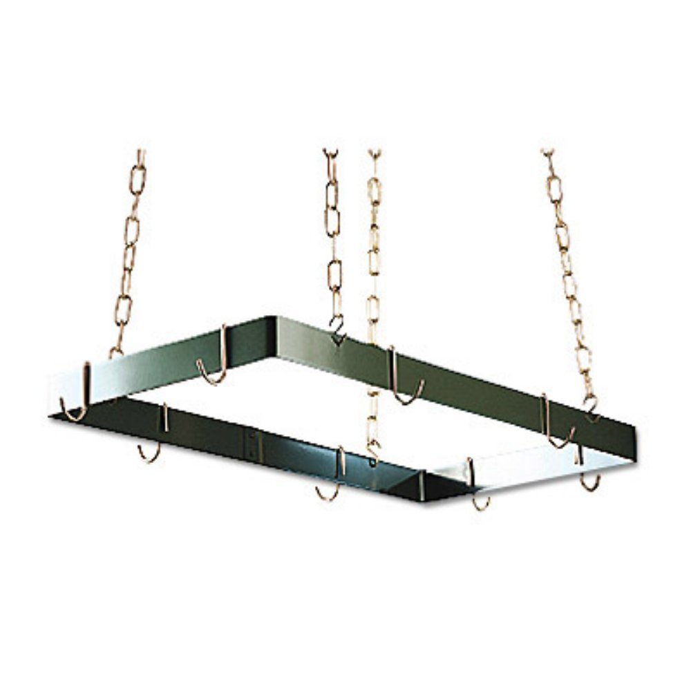 Best rogar black rectangular pot rack