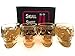 Monkey and Heroes Extra Large Skull Shot Glasses Set of 4, Use Skull Head Cup For A Whiskey, Scoth and Vodka Shot Glass, 3 Ounces