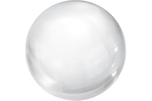 uxcell 50mm/2" Crystal Sphere Ball Glass Solid Decorative Sphere Crystal Ball Prop Ornament for Feng Shui Divination Fortune Telling Tabletop Fountain Decoration, Clear