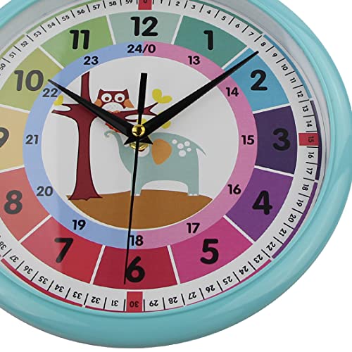 PROVIVID Silent Telling Time Teaching Clocks Battery Operated Non