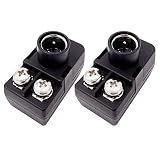 Fancasee (2 Pack) 300 Ohm to 75 Ohm UHF VHF FM Matching Transformer Balun Converter Adapter with F Type Male Coax Coaxial Connector Plug for Antenna Cable Cord TV