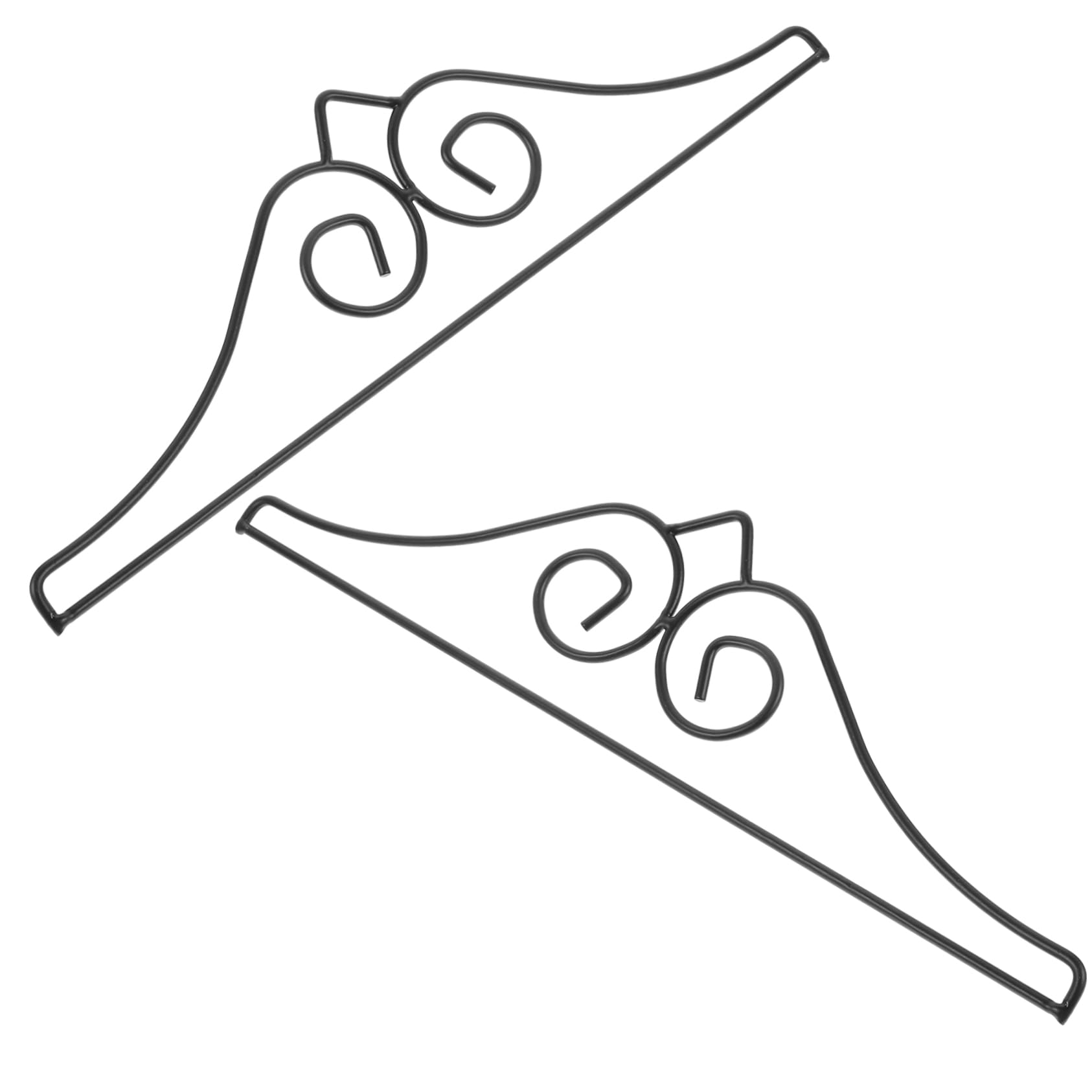 Hemoton 2pcs Garden Flag Hanger Yard Hanging Rack for Outdoor Indoor Decoration Flag Yard Banner Metal Wall Hanger Holder for Bar Store Tearoom Party