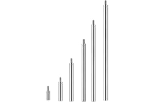 LYSHUJLI 6pcs Dial Indicator Extension Stem Rod Set,10 20 40 60 80 100mm Long Extend Rod.Electrical Digital Indicator Extension Stem Rod Set, M2.5 Thread,4.5mm Diameter