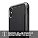 X-Doria iPhone X, iPhone Xs Case, Defense Ultra - Heavy Duty Protective Case with Anodized Aluminum Frame, Military Grade Drop Tested Case for Apple iPhone X, iPhone Xs, iPhone 10, [Black]