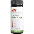 Ketone Test Strips by 310 Nutrition (100 Strips) - Test Ketosis Levels During Low Carb Keto Diet - Accurate Urine Test for Ketogenic Measurement