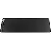Orbitkey Desk Mat Pro Slim - Black | Premium Leather Surface | Slim Workspace Design | Water-Resistant Finish | Protects Your
