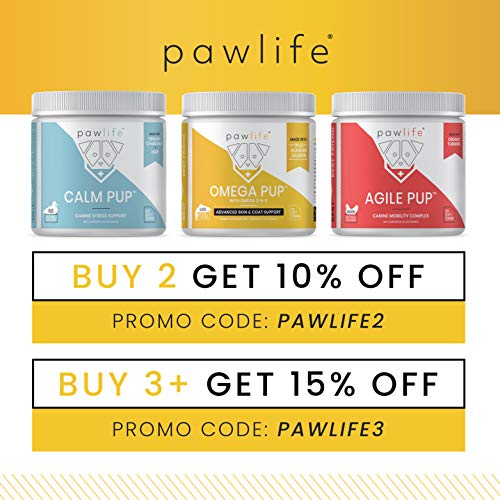 image for pawlife Omega 3 for Dogs - Salmon Fish Oil Supplement formulated with 