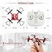 Mini Drone,REALACC X21 Mini Quadcopter Drone 2.4G 4CH 6Aixs Headless Mode Altitude Hold Mode Remote Control Drone Helicopter Nano Quadcopter RC Toy RTF(Red)
