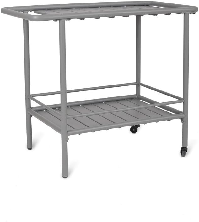 Garden Trading DTCO01 Steel Drinks Trolley, Charcoal, 45 x 80 x 70 cm